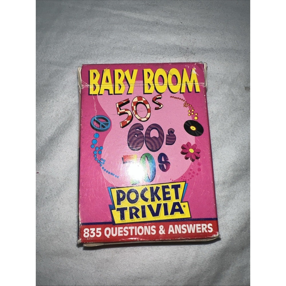 Hoyle Millennium Edition Pocket Trivia BABY BOOM 835 Questions And Answers